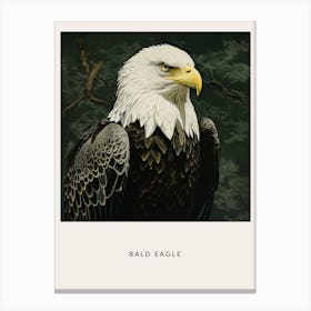 Ohara Koson Inspired Bird Painting Bald Eagle 4 Poster Canvas Print