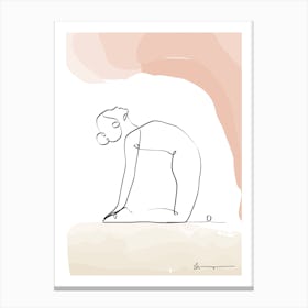 Camel Pose Ustrasana Canvas Print