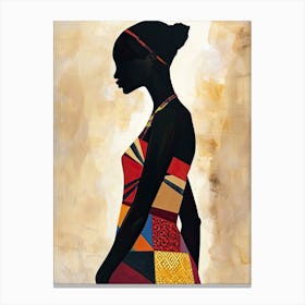 Sahara Serenade; Whispered Rhythms |The African Woman Series Canvas Print