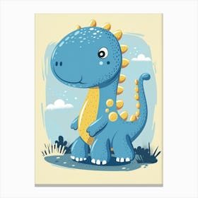 Cartoon Dinosaur 1 Canvas Print