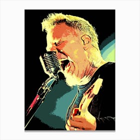 James Hetfield Metallichead band music 25 Canvas Print