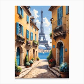 Paris Eiffel Tower 4 Canvas Print