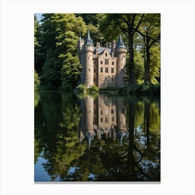 Castle On A Lake Canvas Print