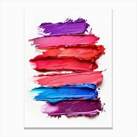 Lipstick Splatters Canvas Print