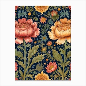 William Morris Floral Pattern 1 Canvas Print