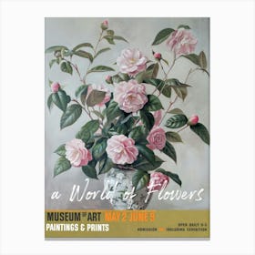 A World Of Flowers, Van Gogh Exhibition Camellia 1 Canvas Print