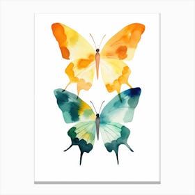 Watercolor Butterflies 11 Canvas Print