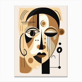 Abstract Woman'S Face 2 Canvas Print