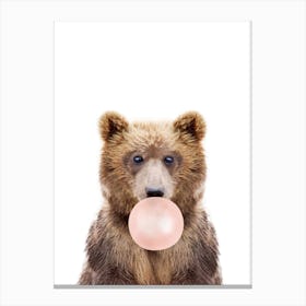 Bubble Gum Bear Canvas Print