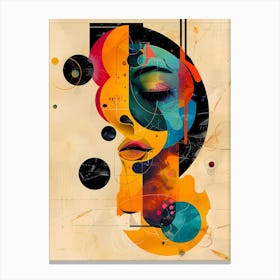 Abstract woman's portrait Canvas Print