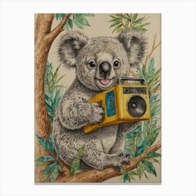 Koala With Camera 1 Canvas Print