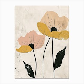 Chittagong Flower Market Boho Minimalist Style Canvas Print