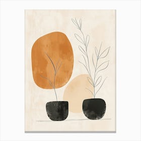 Two Potted Plants Canvas Print