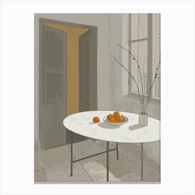 Room With Oranges Canvas Print