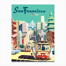 San Francisco Tramway, Public Transport Canvas Print