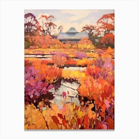 Autumn Gardens Painting Fairmount Park Horticultural Center Usa Canvas Print