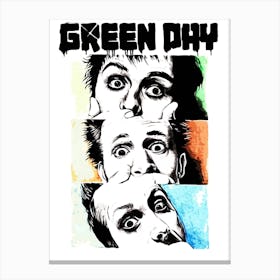 Green Day band music 8 Canvas Print