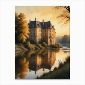 Castle By The River Canvas Print