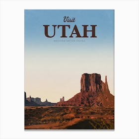 Visit Utah Canvas Print
