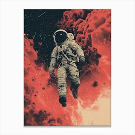 Astronaut In Space 4 Canvas Print