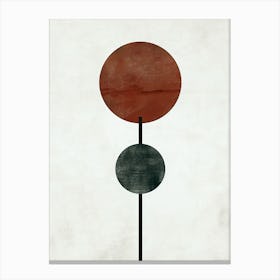 Majuro Geometry Minimalist Bauhaus Canvas Print