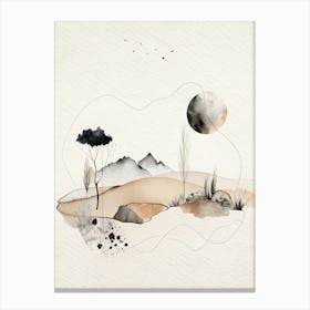 Landscape Watercolor Canvas Print