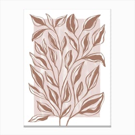 Pretty Mocha Plant Toile