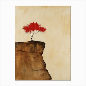 Tree On The Cliff 2 Canvas Print