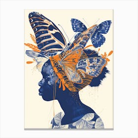 Butterfly Head Canvas Print