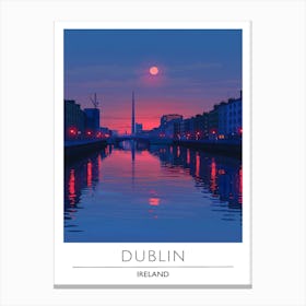 Dublin At Sunset Lienzo