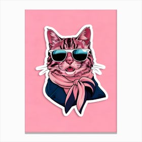 Cat In Sunglasses 7 Canvas Print