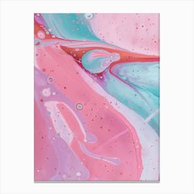 Pink And Blue Water Canvas Print