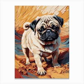 Pug Painting 5 Canvas Print
