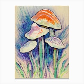 Mushroom Fauvist vegetable Canvas Print