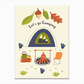 Camping Tent Canvas Print