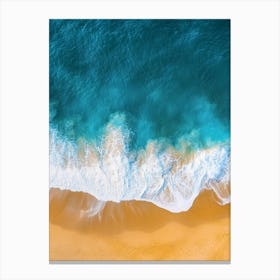 Aerial View Of A Beach 15 Canvas Print