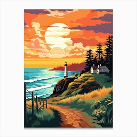 Whidbey Island Pointllism 14 Canvas Print