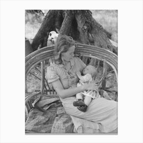 Untitled Photo, Possibly Related To Wife And Child Of Itinerant Cane Furniture Maker And Agricultural Day Laborer Canvas Print