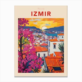Izmir Turkey 3 Fauvist Travel Poster Canvas Print