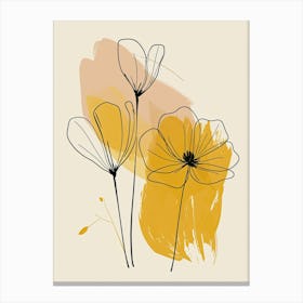 Beverly Hills Flower Market Boho Minimalist Style Canvas Print