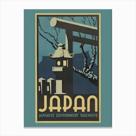 Japan - Japanese Government Railways Canvas Print