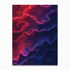 Abstract Wavy Pattern 9 Canvas Print