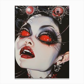 Blood Eyes Vampire Canvas Print