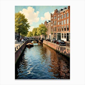 Amsterdam Canal 1 Canvas Print