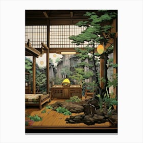 Traditional Japanese Tea Garden 5 Canvas Print