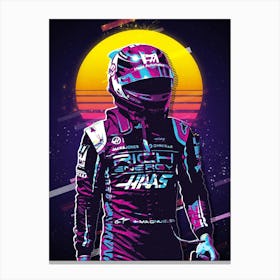 Kevin Magnussen Haas Driver Canvas Print