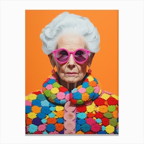 Crochet Granny 2 Canvas Print