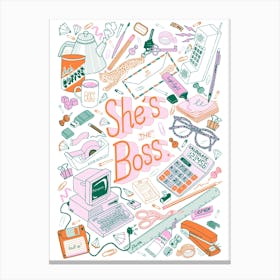 Shes Boss Canvas Print