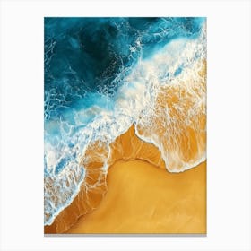 Sand And Waves 6 Canvas Print