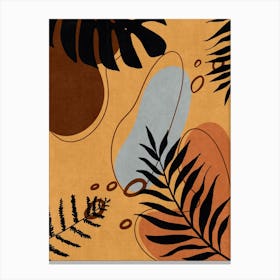 Abstract Ferns Canvas Print